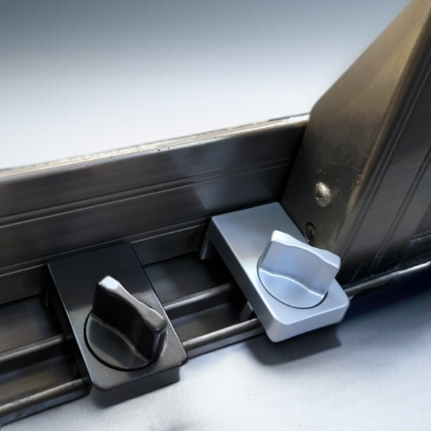 亜鉛合金製ウィンドウリミッター保護ロック、キーレス回転位置決め盗難防止スライドウィンドウロック、取り付け不要