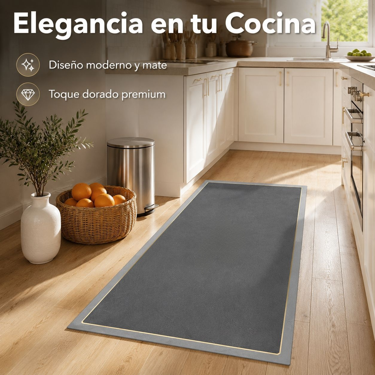 Alfombrilla de cocina de tierra de diatomeas resistente al aceite y a las manchas