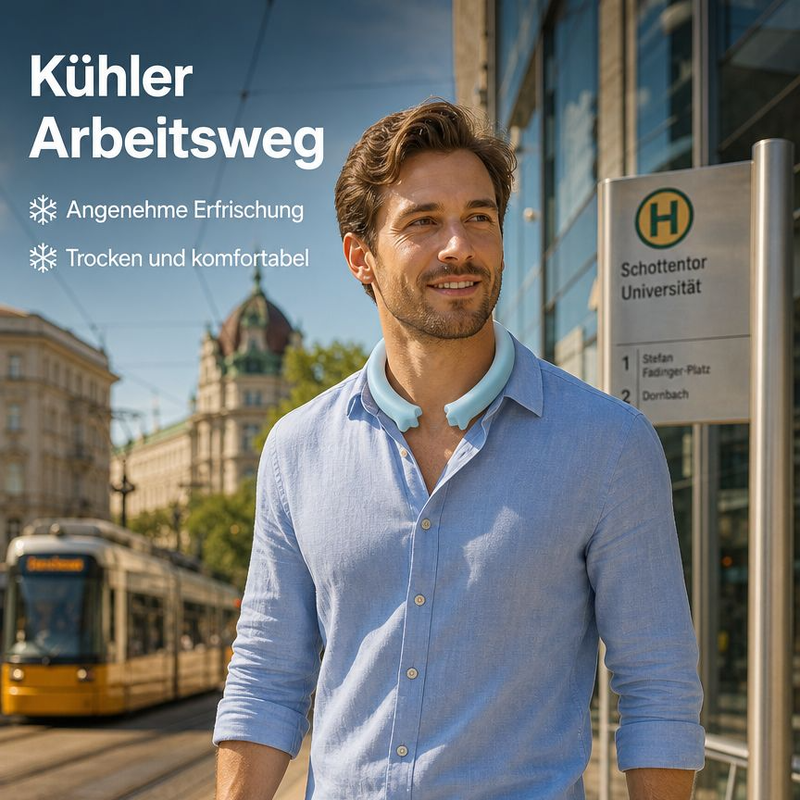 Tragbarer kühlender Nackenring für Outdoor-Aktivitäten