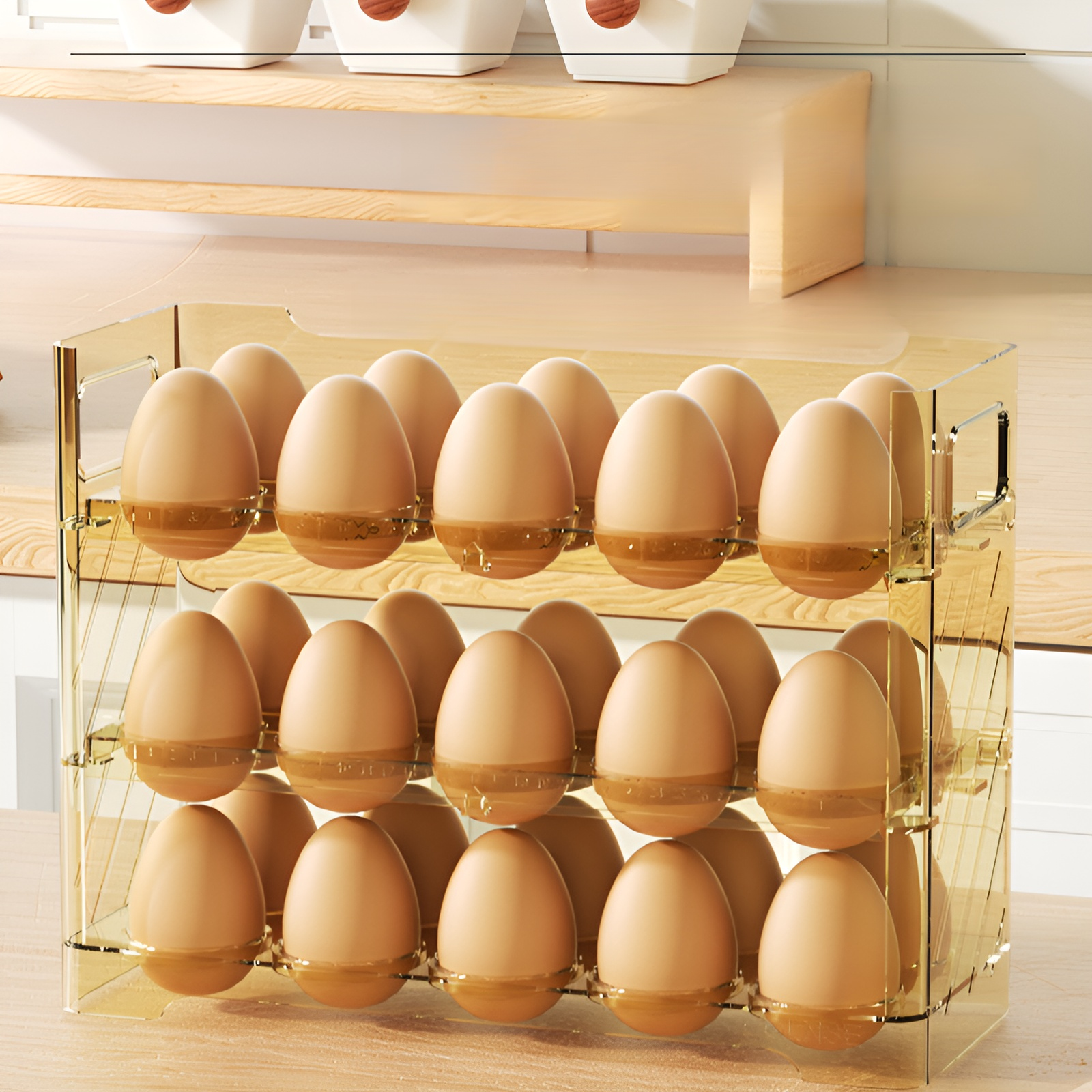 Layered Egg Tray for Fridge