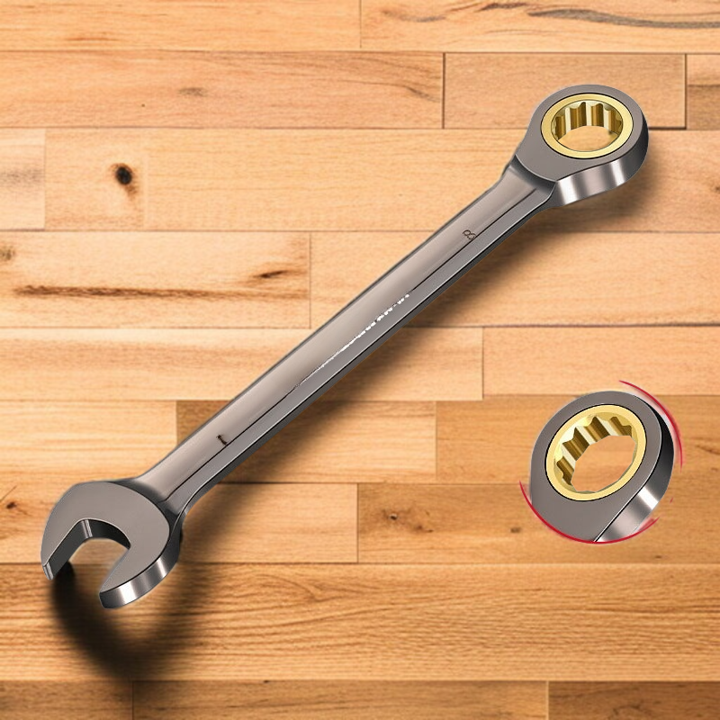 工業用レンチセット 省力化梅開口部高速ダブルヘッドプレートハンド 自動車修理用具のラチェットレンチ工具セット