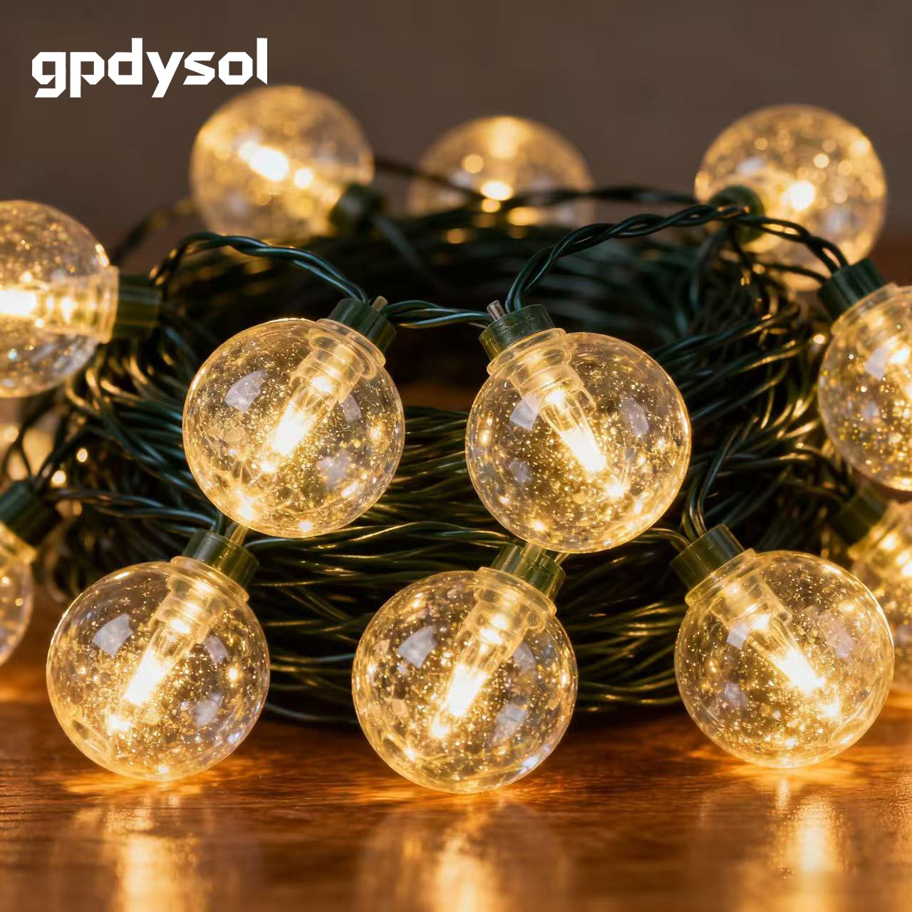 Lichterkette für festliche Tischdekoration