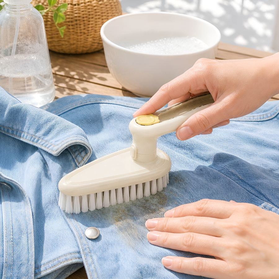 Household 2in1 encrypted stain remover brush