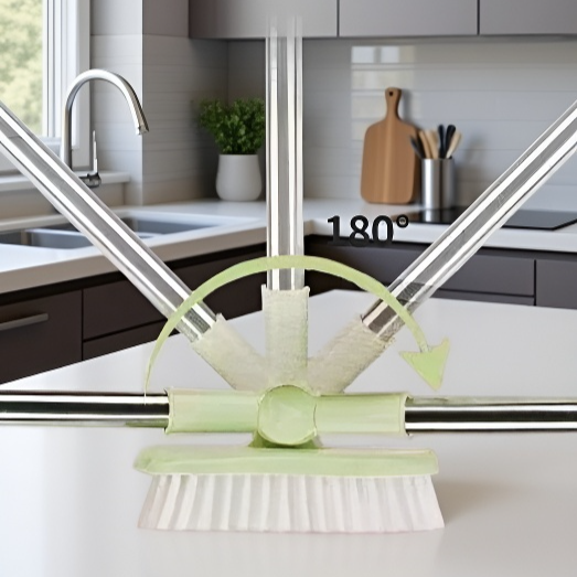 욕실용 긴 손잡이 바닥 청소 브러쉬