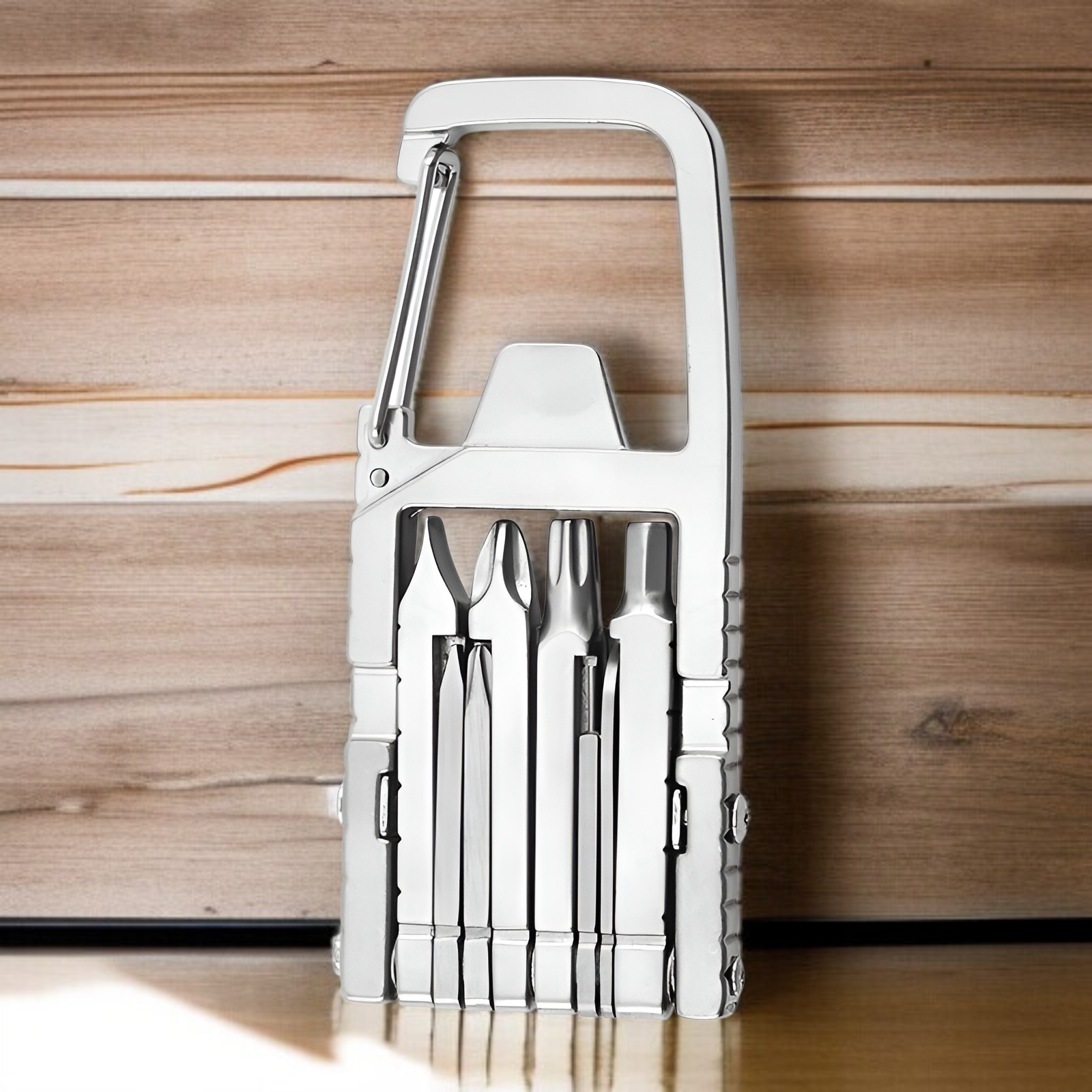 写真EDCツールペンダント折りたたみツール六角フラットクロスドライバーボックスオープナー