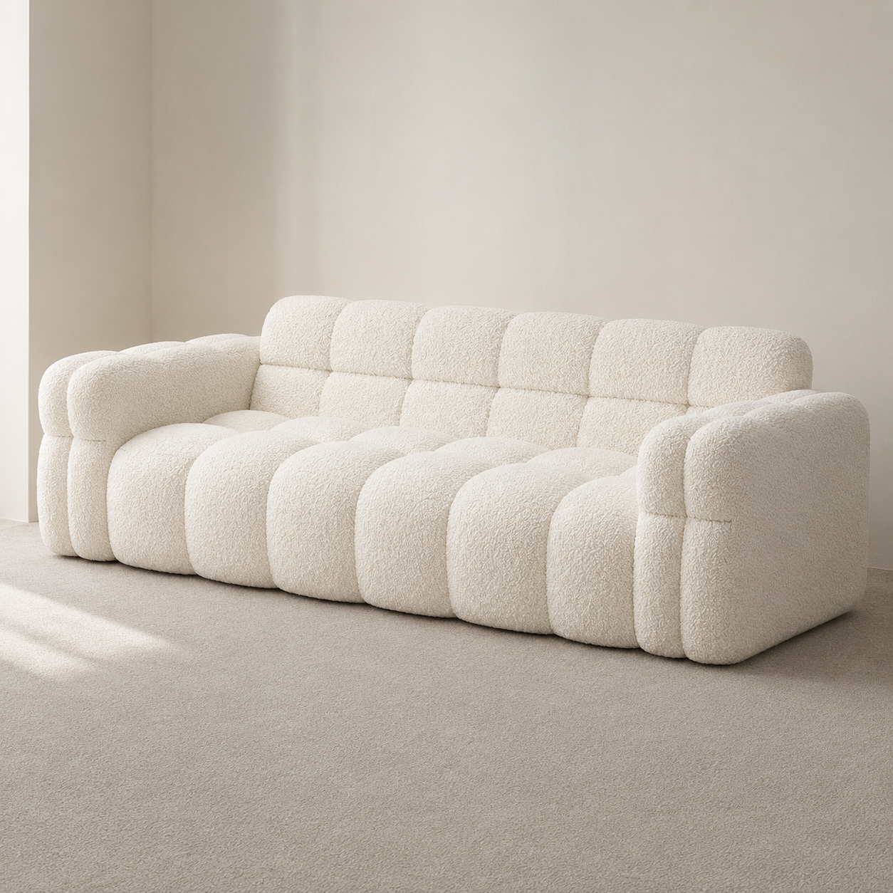 Cremiges Marshmallow-Sofa