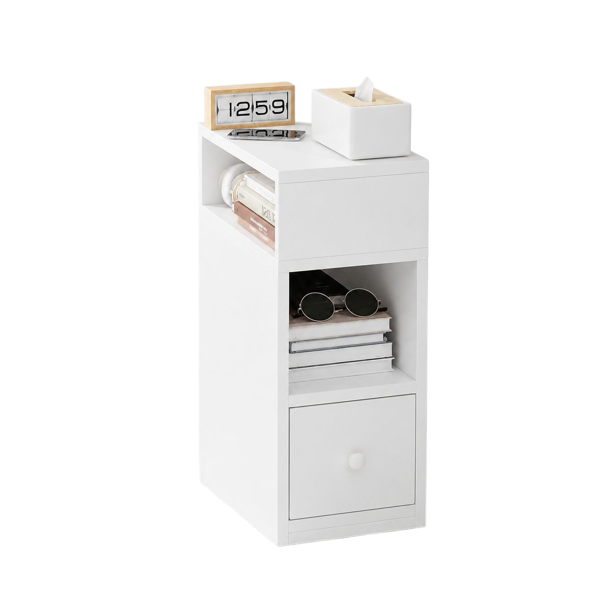 Simple Style Storage Bedside Table