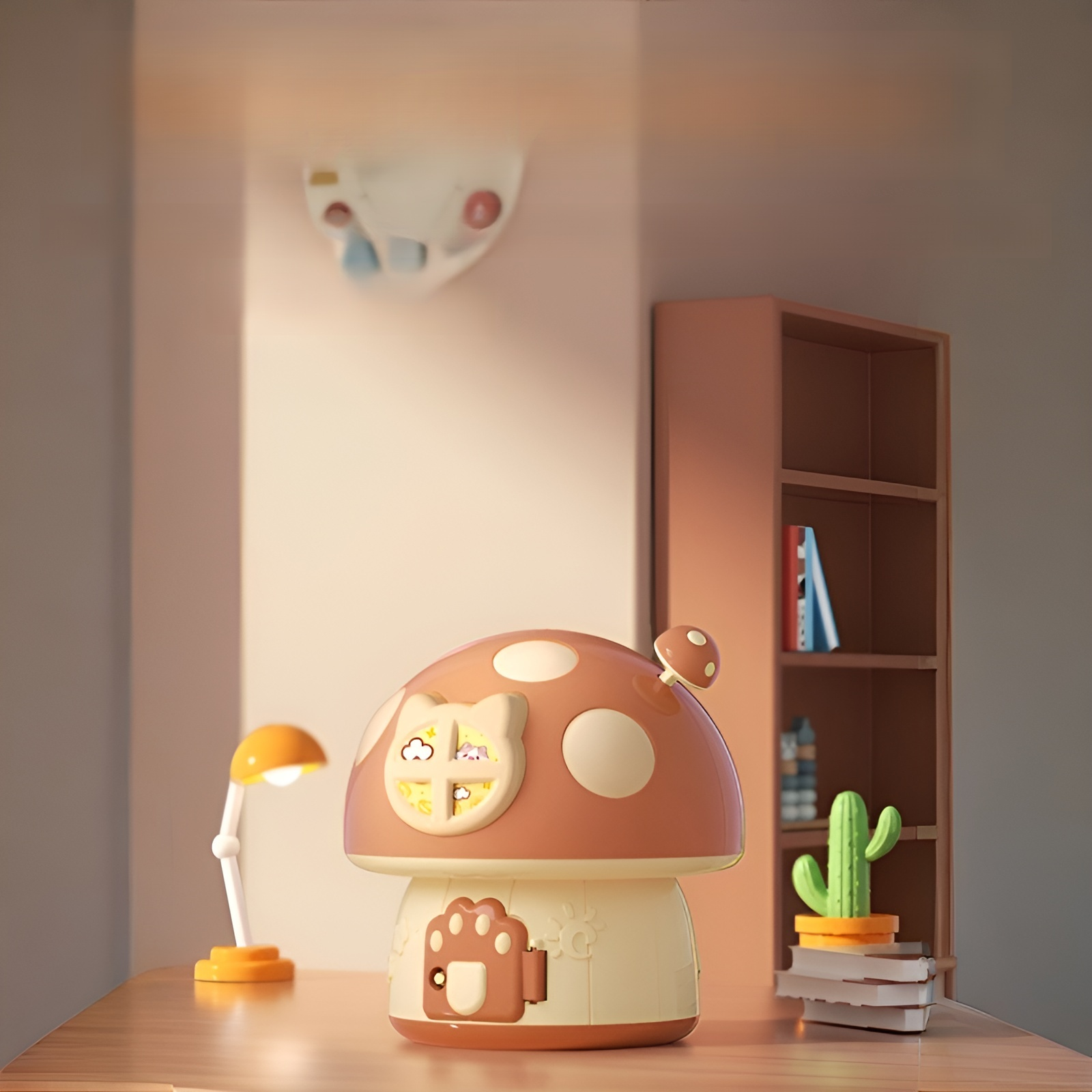 Children's Mushroom House Piggy Bank