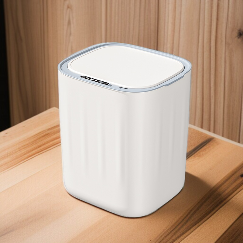 Papelera inteligente para el hogar con pantalla digital