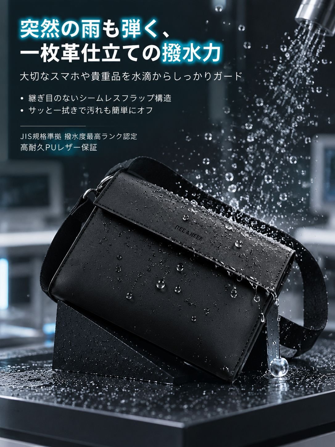 日系トレンドメンズショルダーバッグ