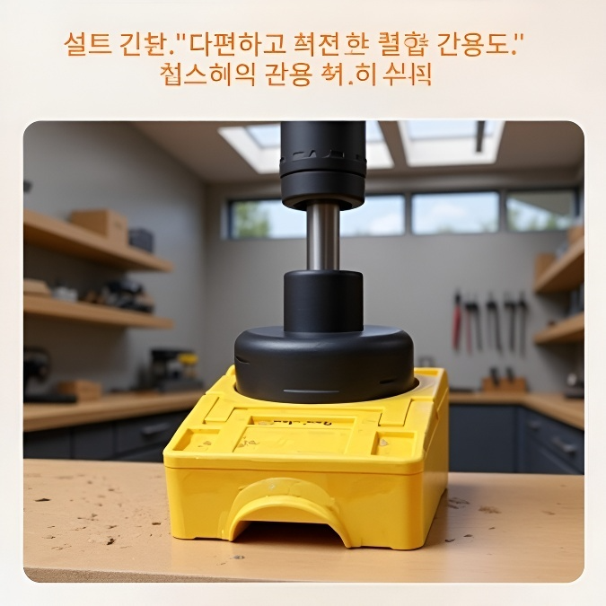 구형 잠금장치용 타공기 세트 