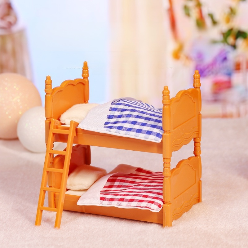 Mini Kitchen and Living Room Dollhouse Decoration Model