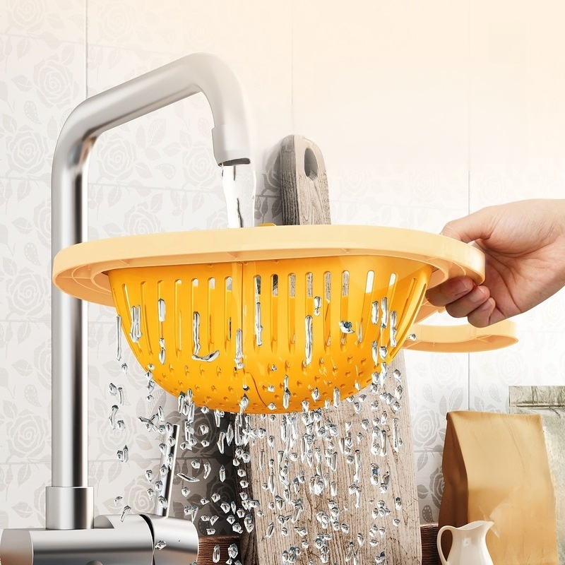 キッチンシンク用ハンギング水切りかご