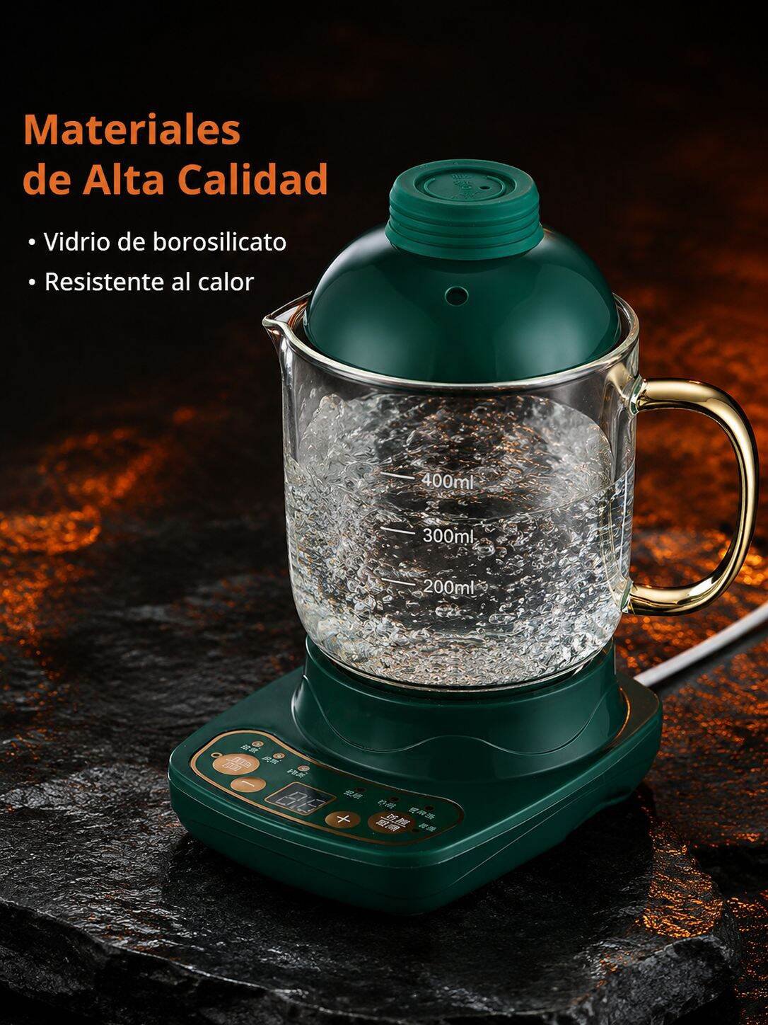 Taza eléctrica portátil para cocción saludable