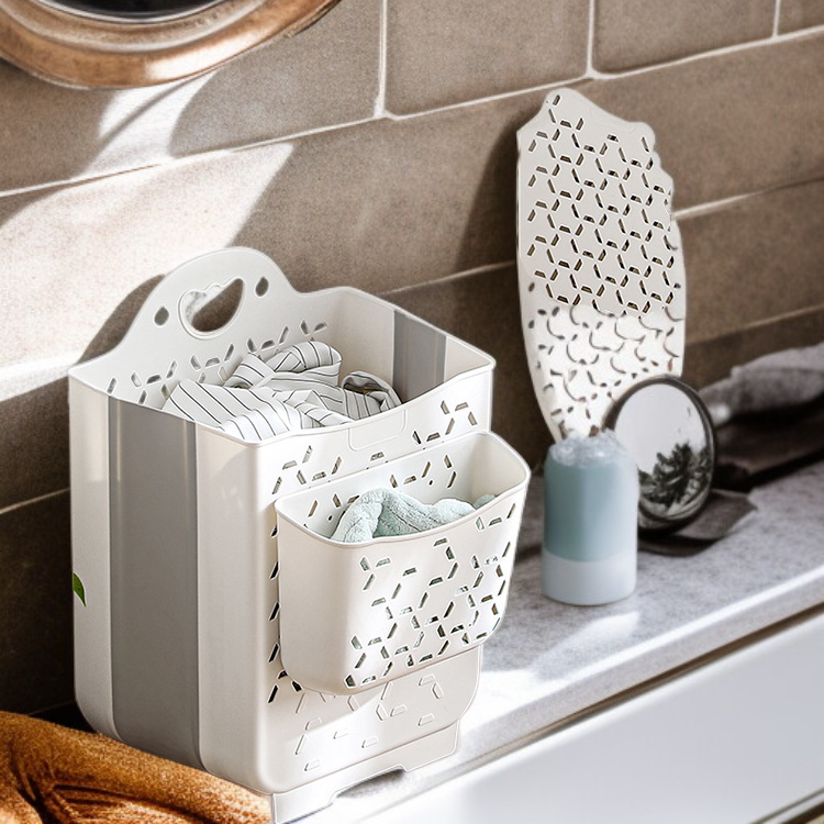 접이식 벽걸이 욕실 빨래 바구니