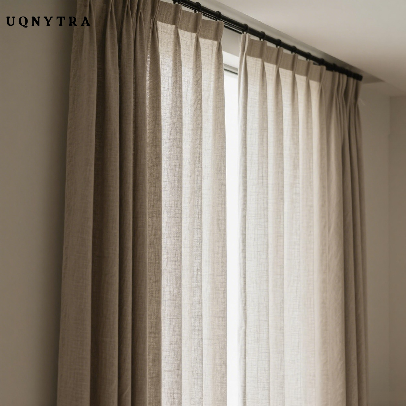 통기성이 뛰어난 코튼과 리넨 커튼