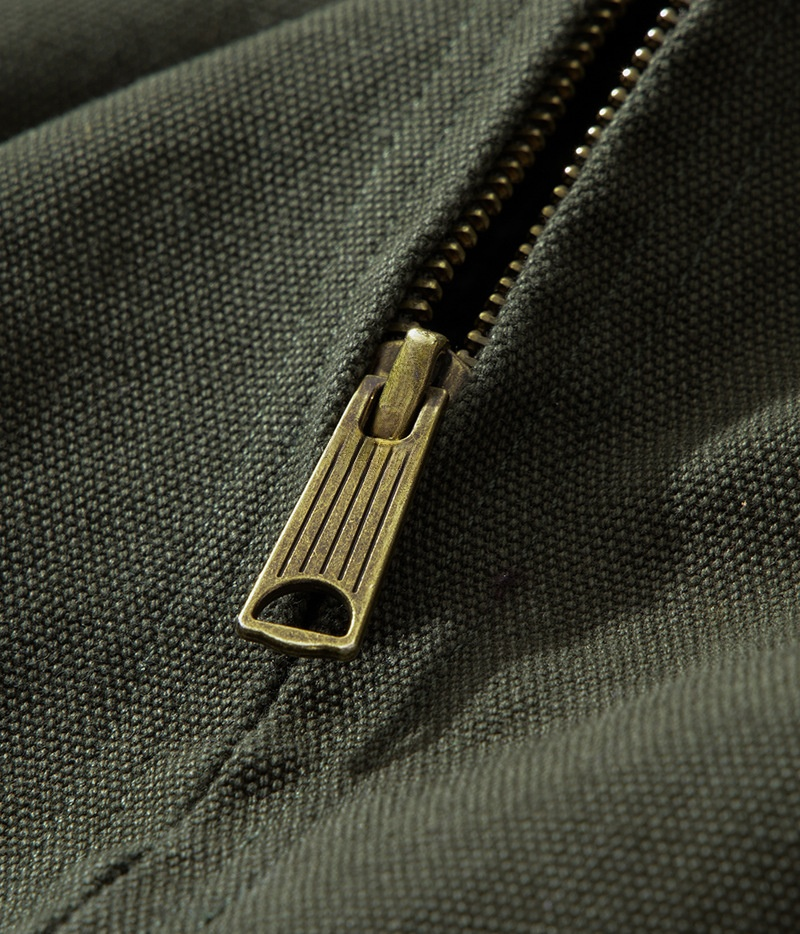 سترة قماش متين مع أزرار