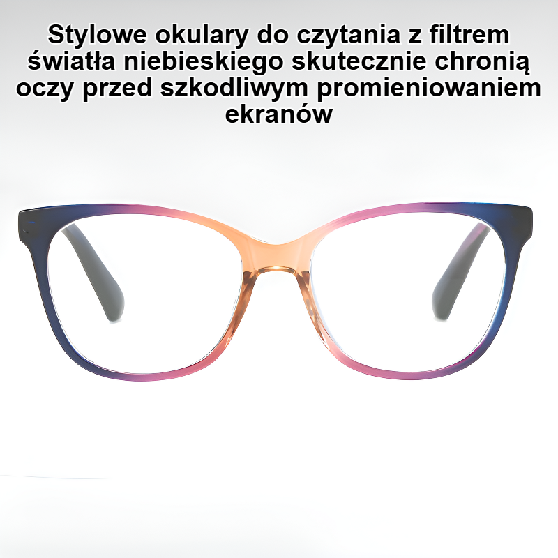 Stylowe okulary do czytania z filtrem światła niebieskiego