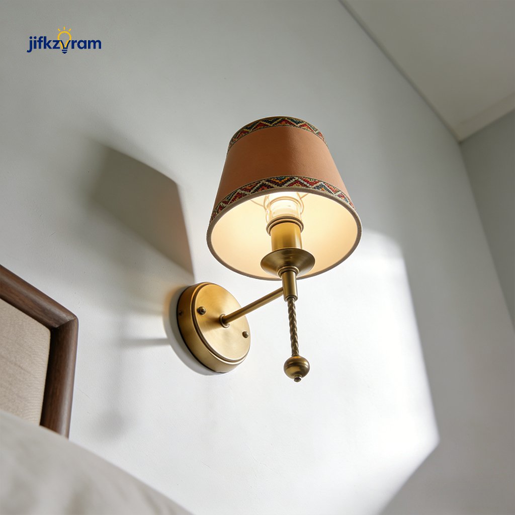 Lámpara de pared de noche de lujo, lámpara de pared de fondo para dormitorio