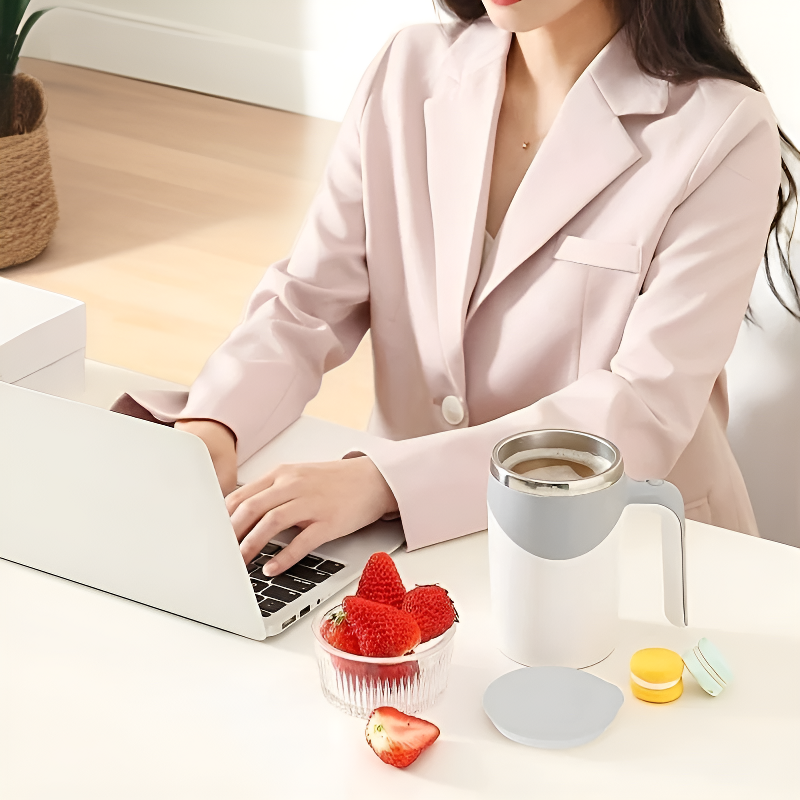 自動攪拌咖啡杯懶人磁力旋轉牛奶杯電動馬克杯