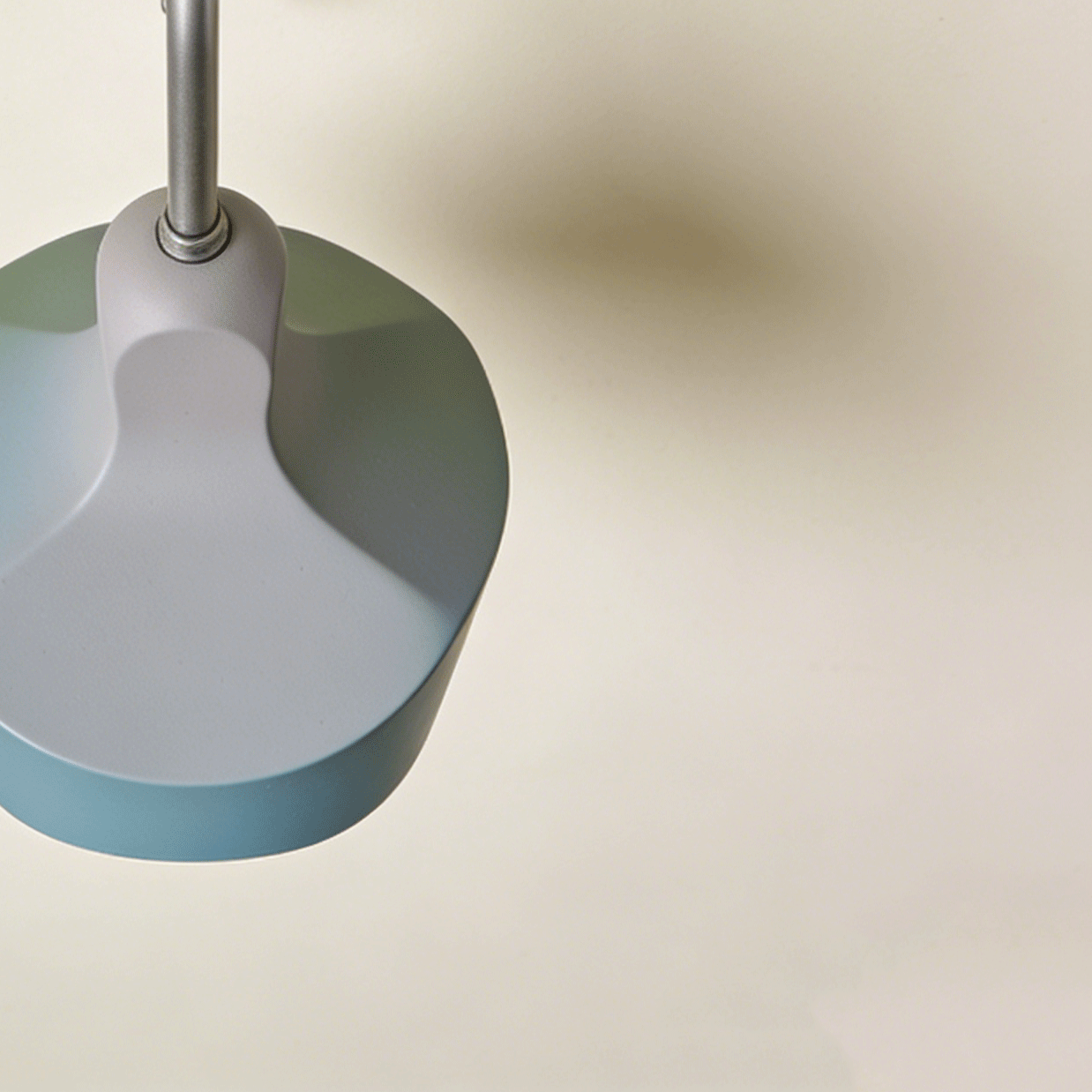 Sleek LED wall lamp illuminating hallway