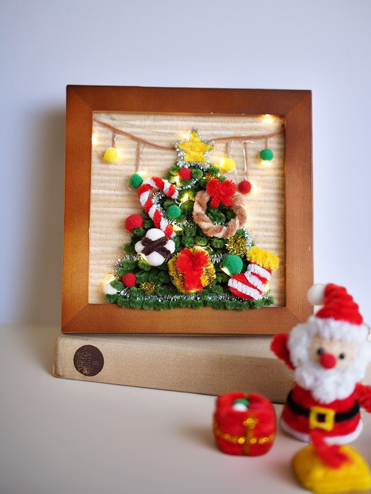 手工DIY聖誕禮物細節特寫