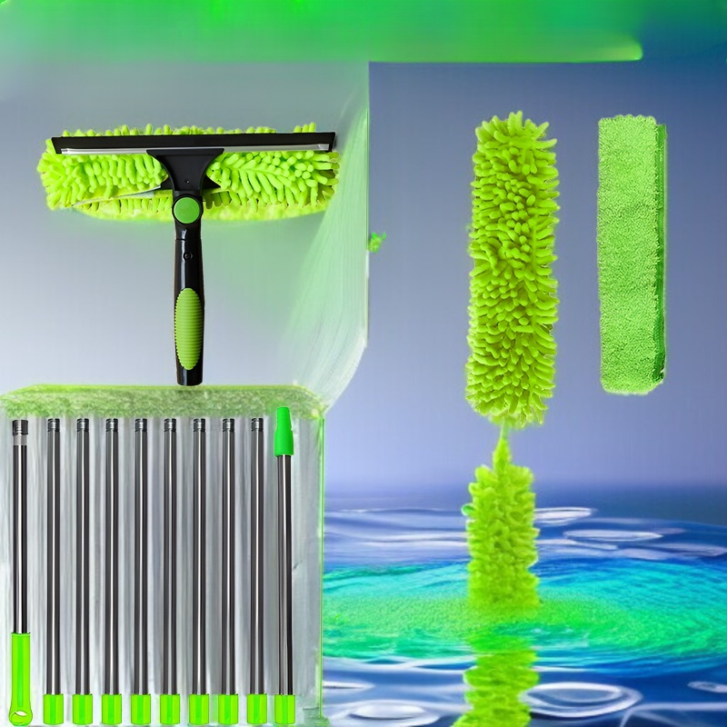 JMY Zwei-in-Eins-Fensterreinigungsschaber Glasreinigung Artefaktreinigung spezielles doppelseitiges 