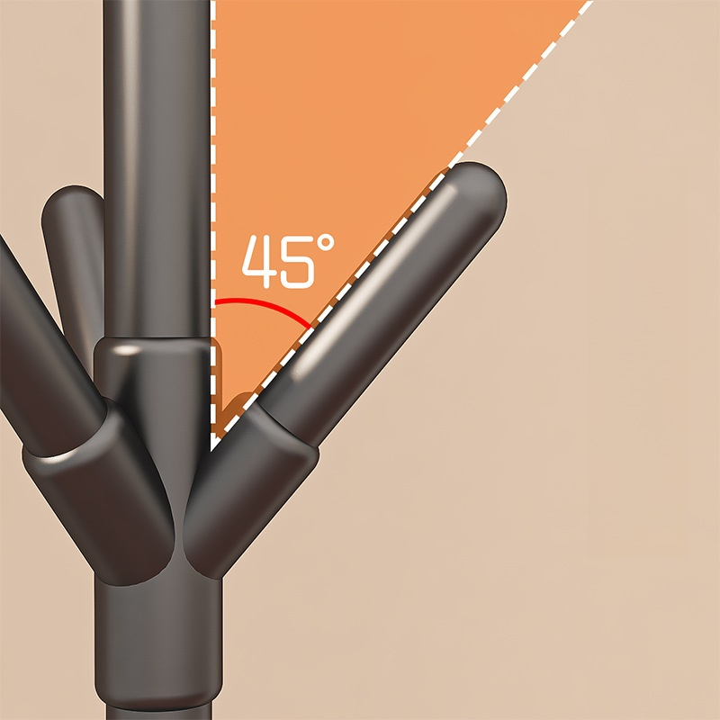 簡約單桿衣架帽子收納架