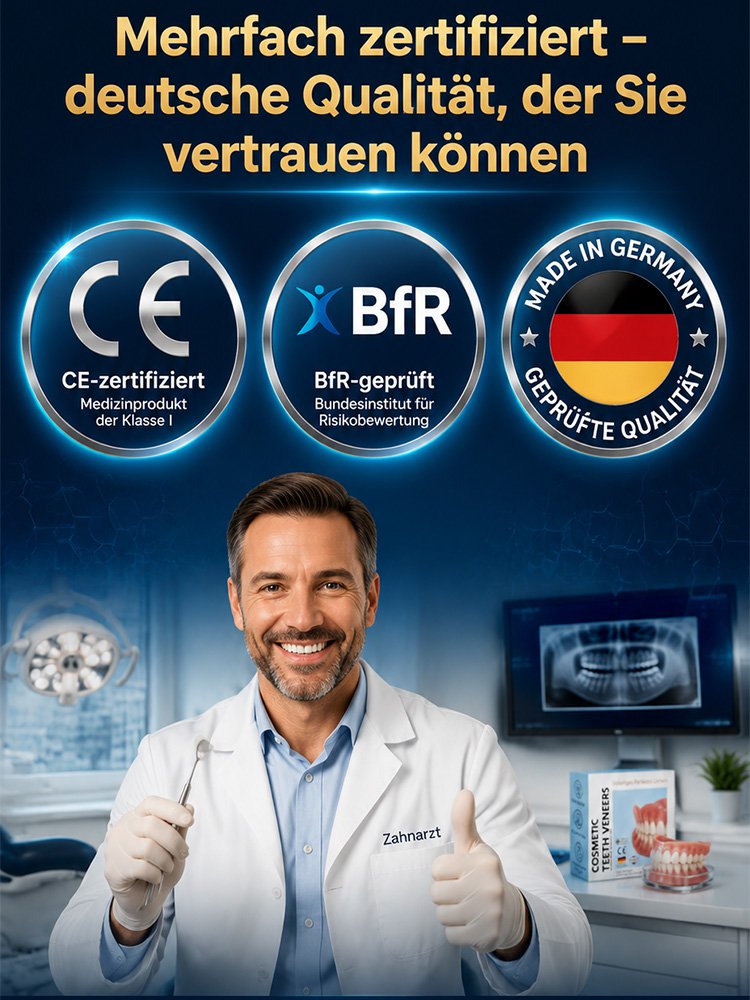 [Unsichtbar und komfortabel] Maßgefertigte voll ausgestattete medizinische Vollprothesen