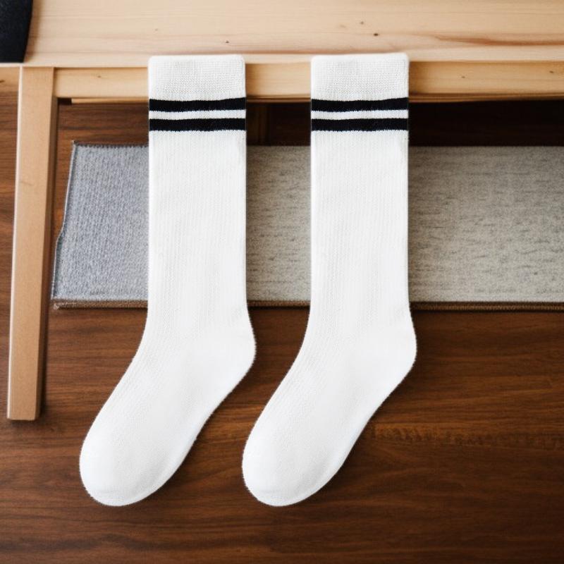 Calcetines largos de algodón