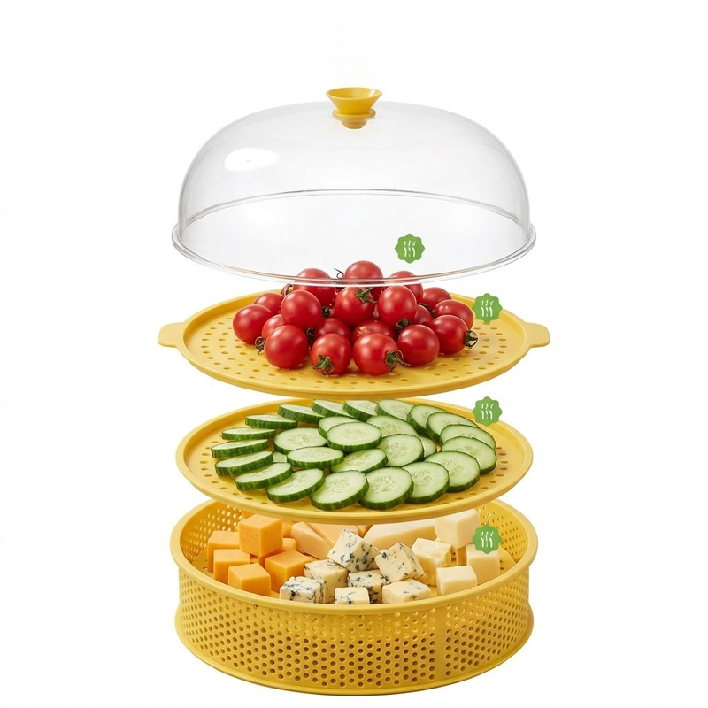 Kitchen Tableware Dust Cover, Multi-layer Organizer, Anti-fly and Anti-dust