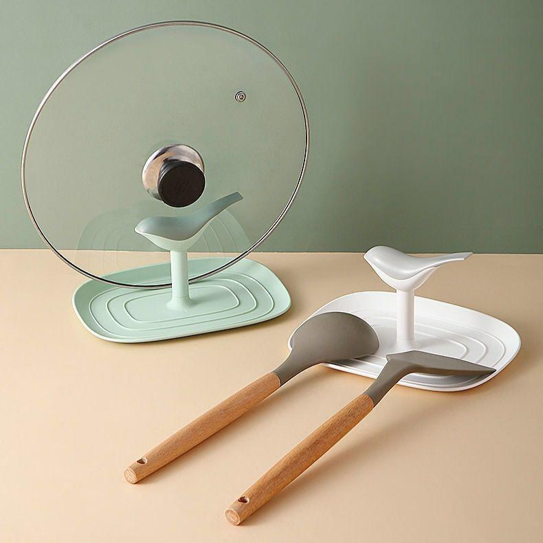 Estante nórdico práctico para tapas de ollas de cocina 