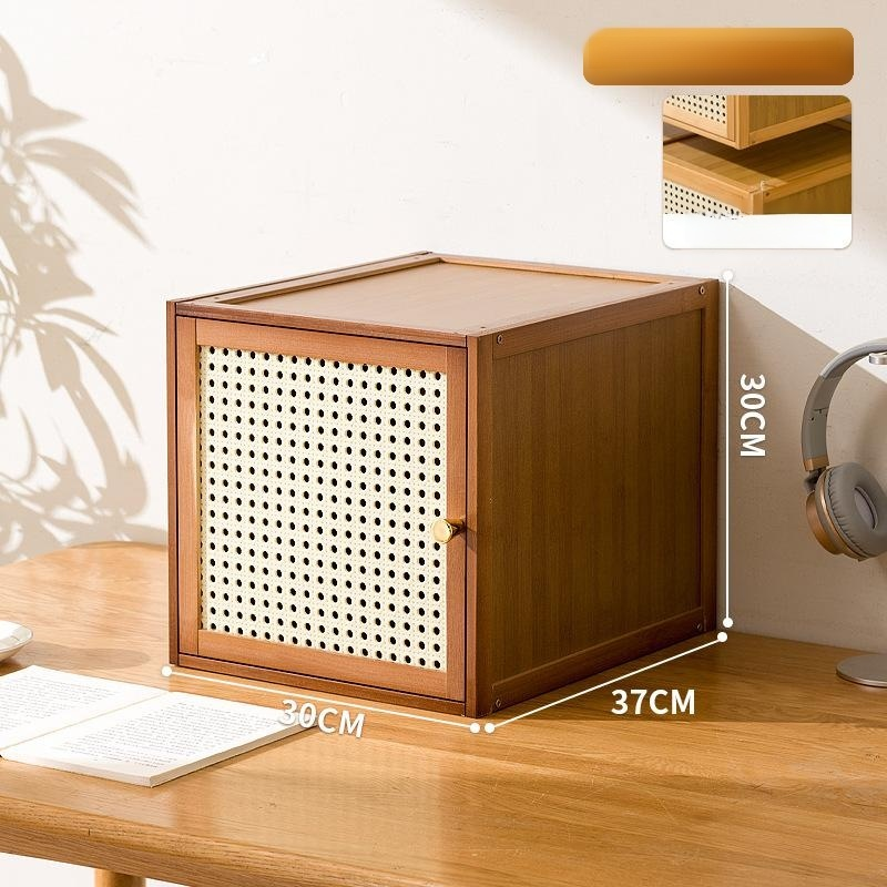 ตู้ไม้เนื้อแข็งตรวจสอบฟรีรวมชั้นจัดเก็บตู้ลิ้นชัก