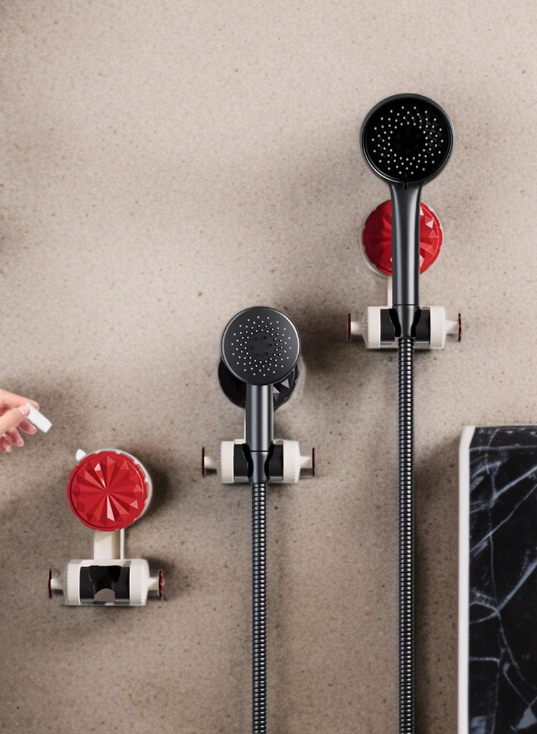 욕실 벽 손상 없는 샤워기 거치