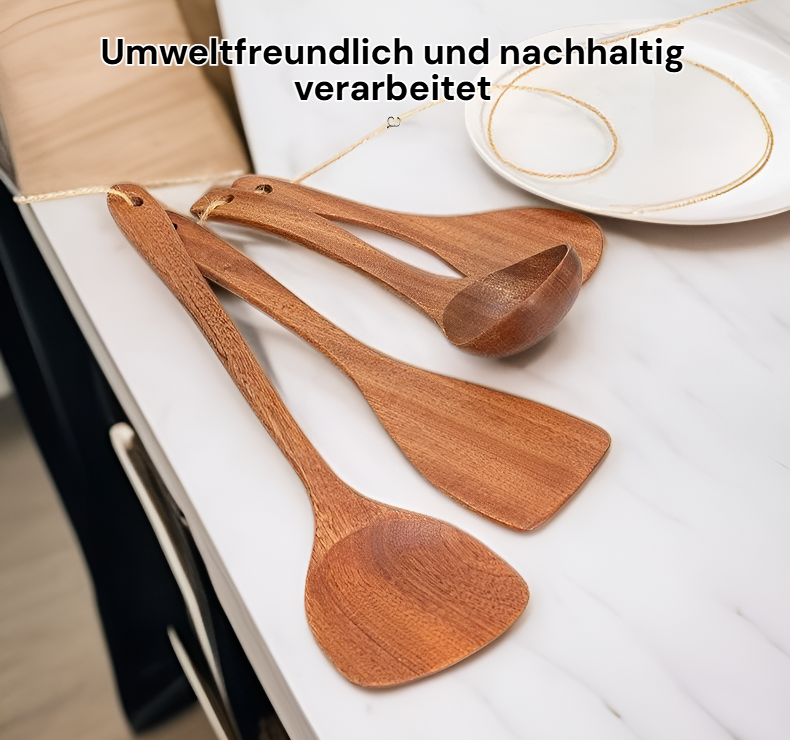 Detailaufnahme der Ebenholzschaufel