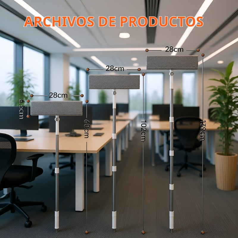  Limpiador de ventanas 3 en 1 con barra extendida