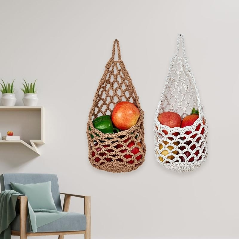 Wall-Mounted Fruit and Vegetable Basket