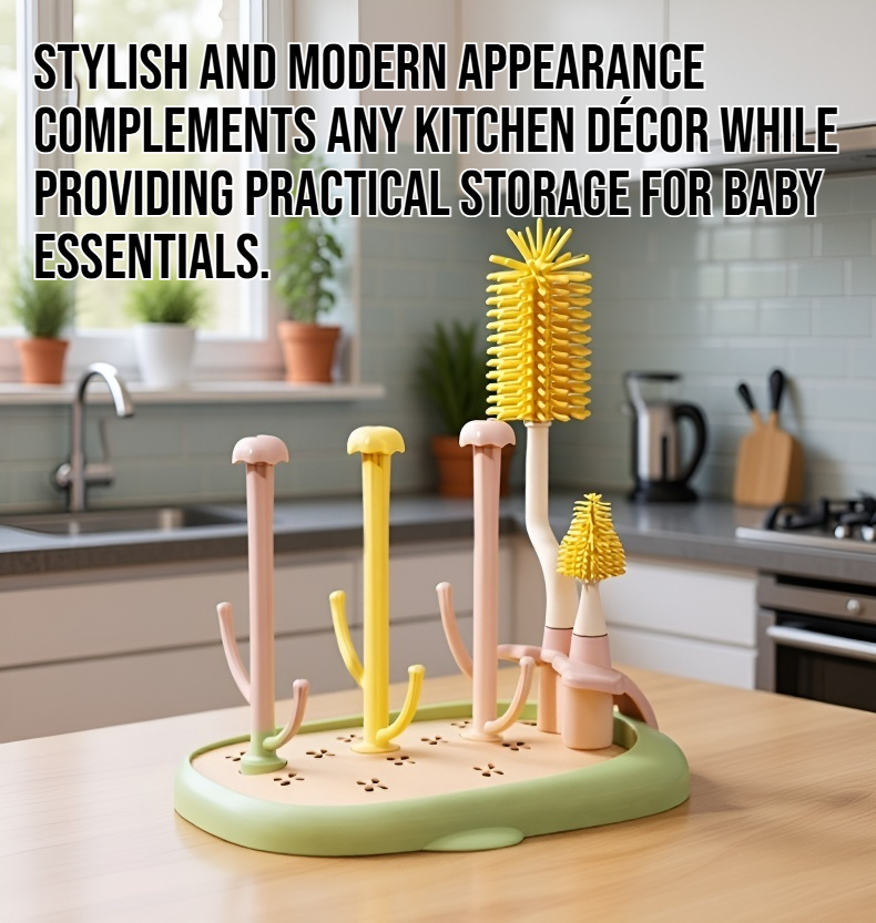 Efficient drying rack for baby bottles and accessories
