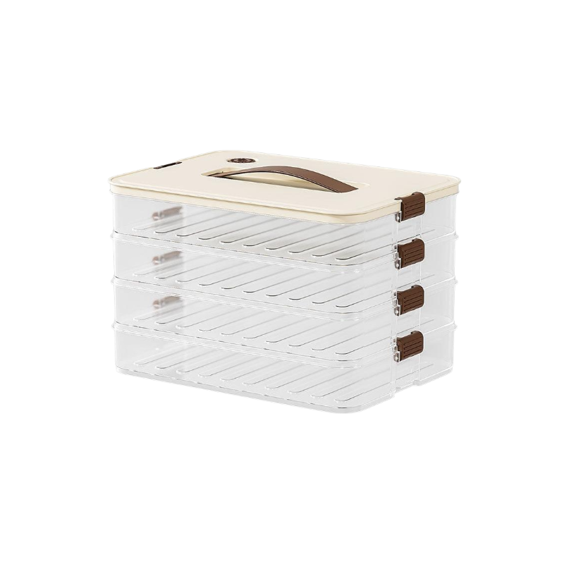 Frozen food sealed plastic boxes