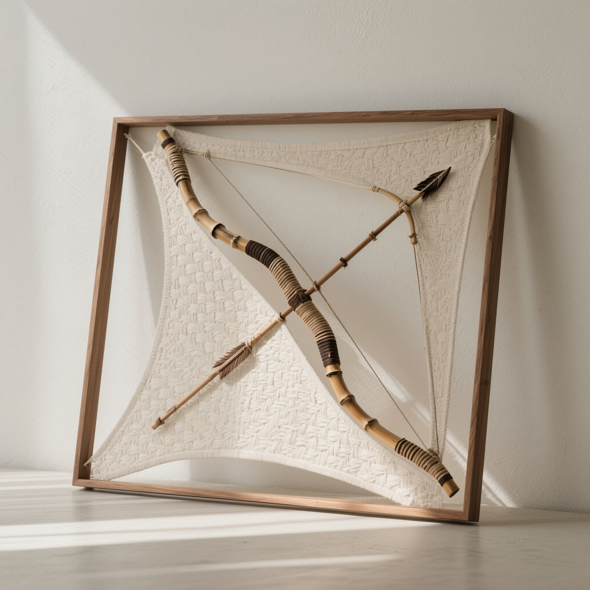 Artă murală cu motiv de arc și săgeți