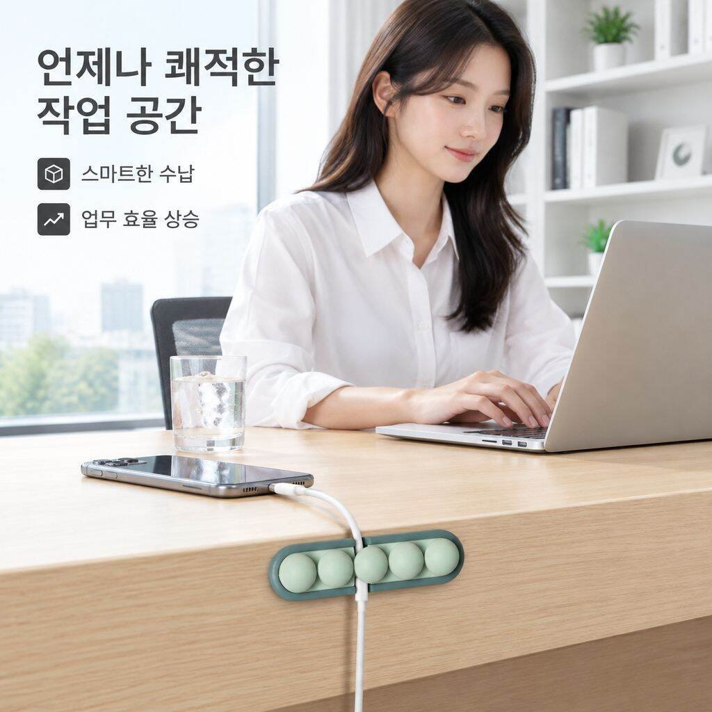 다기능 데스크탑 케이블 정리기 수납 고정 클립 데이터 케이블 충전선 관리 도구