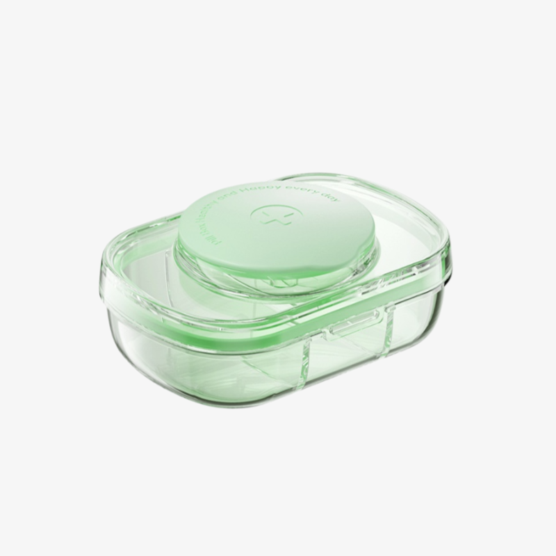 휴대용약통 다용도분약기 밀폐방습 휴대용가위약통 1분 2커터