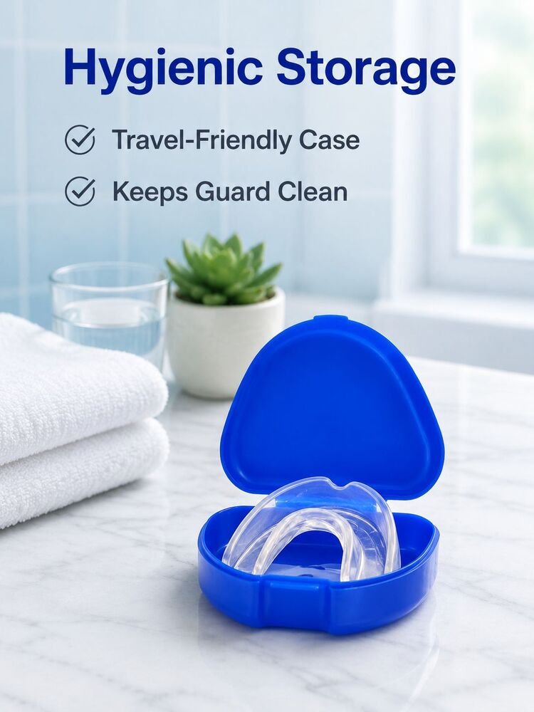 No-Handle Nighttime Dental Guard with Storage Box