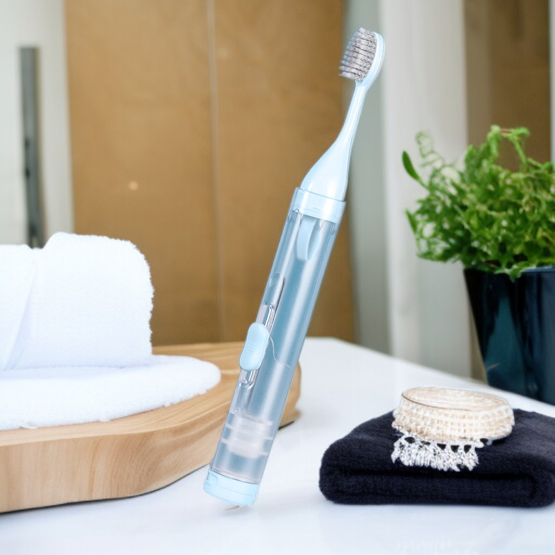 Compact All-in-One Travel Toothbrush Kit