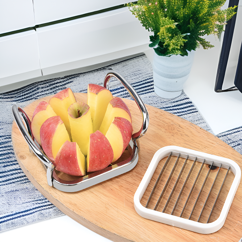 Multifunktionaler Gemüse- und Obstschneider Kartoffelteiler Verschiedene Schnittoptionen