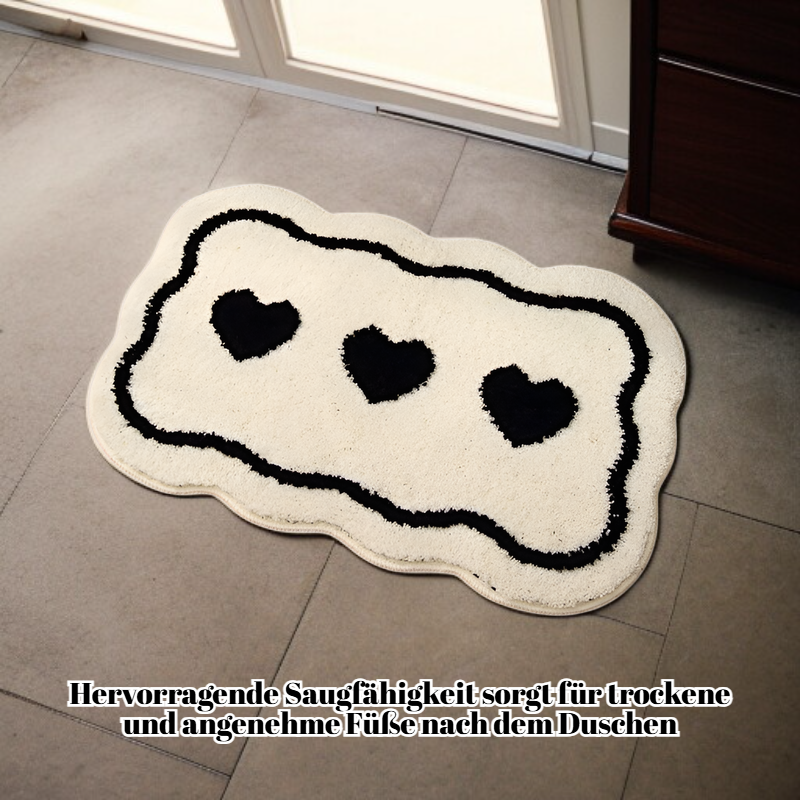 Wasserabsorbierende und rutschfeste Bodenmatte