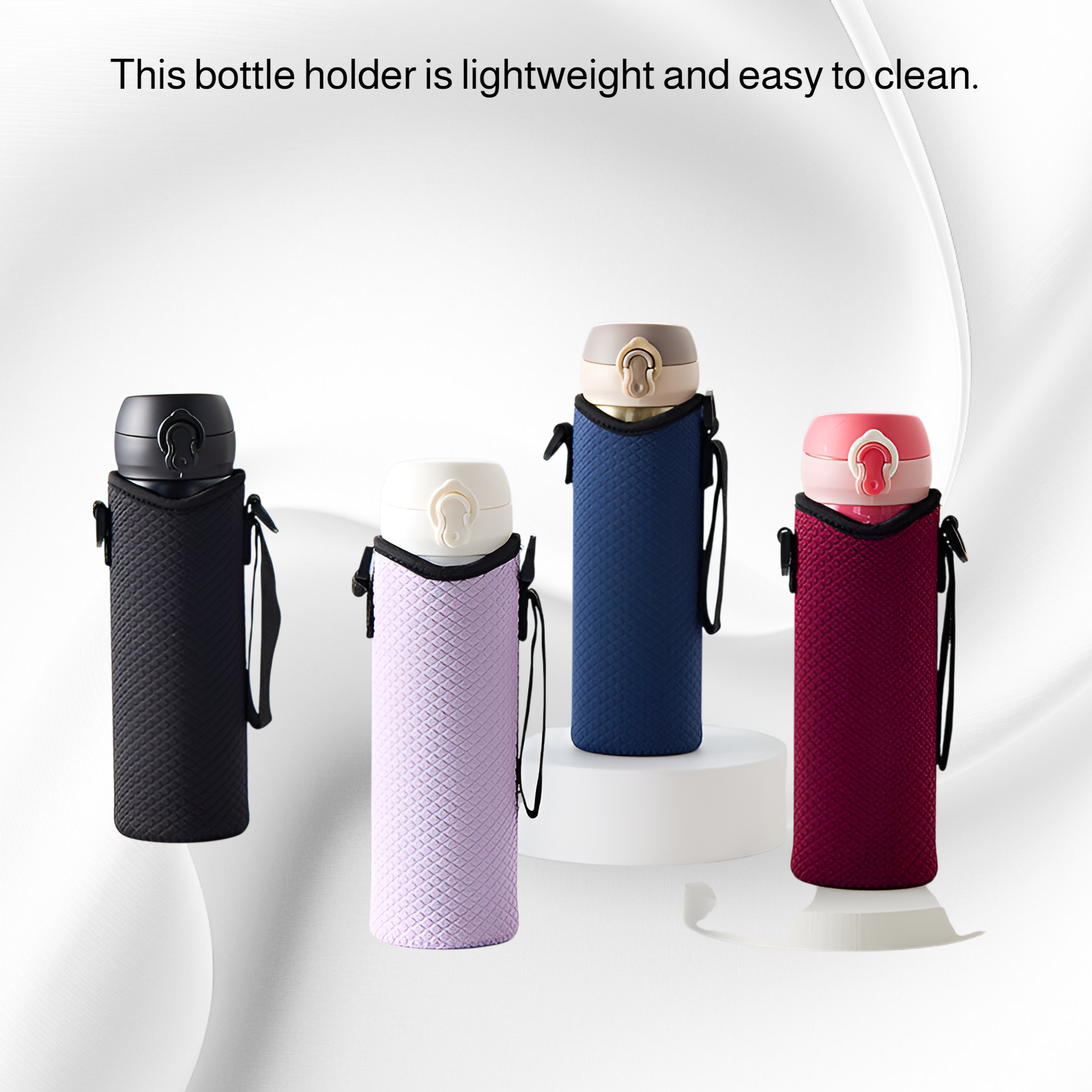 Portable Neoprene Thermos Carrier, Crossbody Water Bottle Holder, Versatile Cup Pouch