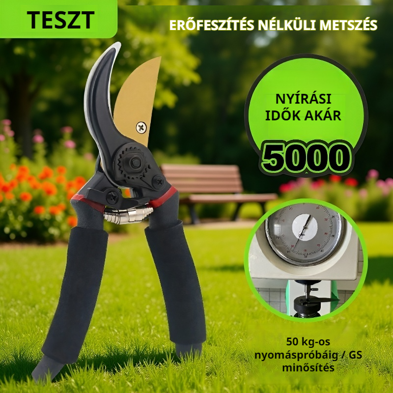 8" Professzionális Titán Metszőolló Kerti Szerszám