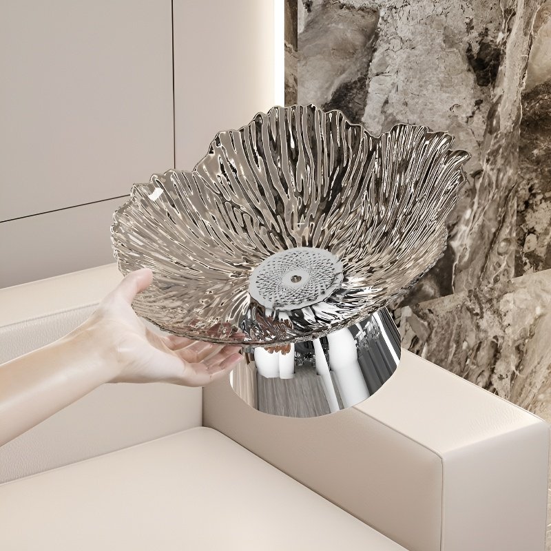 家庭用の落下防止クリスタルフルーツ＆フラワープレート