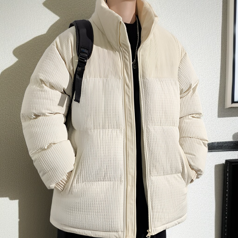 커플 패딩 가을 겨울 기모 스타일